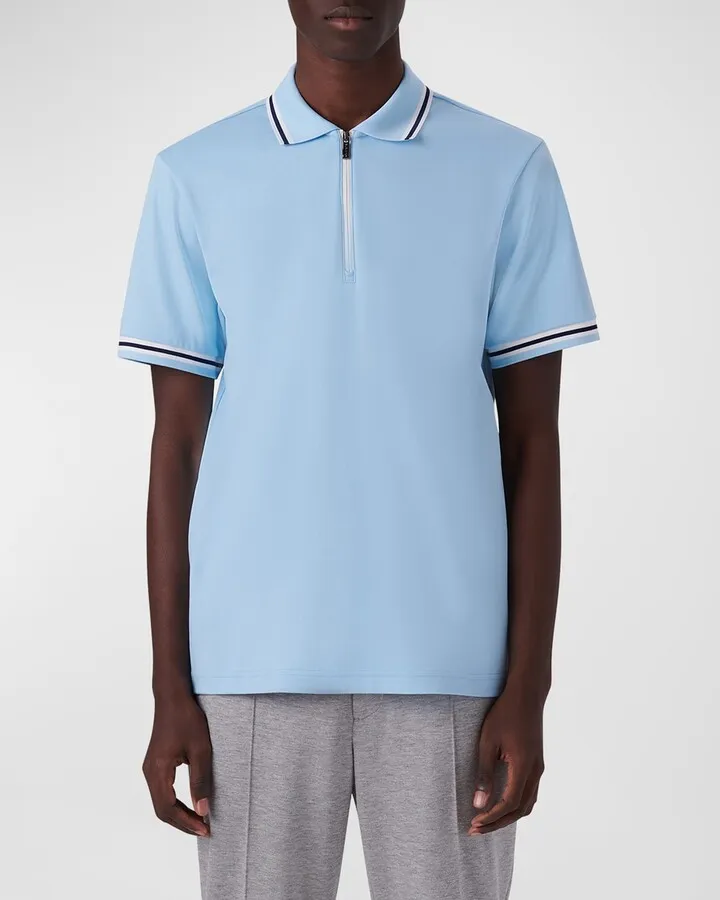Men's Quarter-Zip Polo Shirt