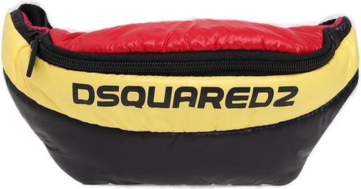 Dsquared2 Logo-Printed Zipped Panelled Belt Bag