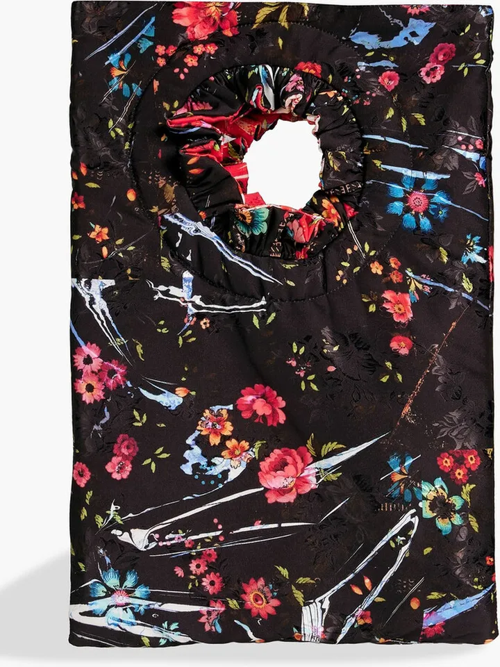 Lola floral-jacquard tote