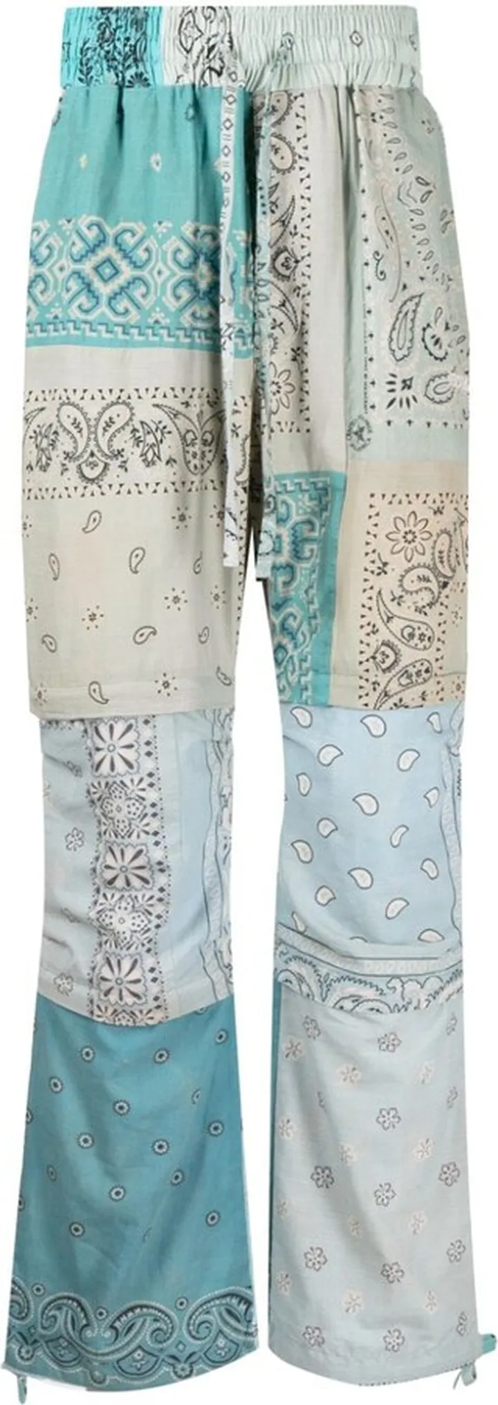 Bandana-Print Straight Trousers