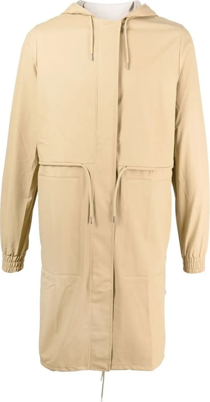 Hooded Tie-Front Coat