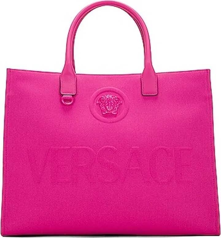 VERSACE Frequenza Tote Bag in Fuchsia