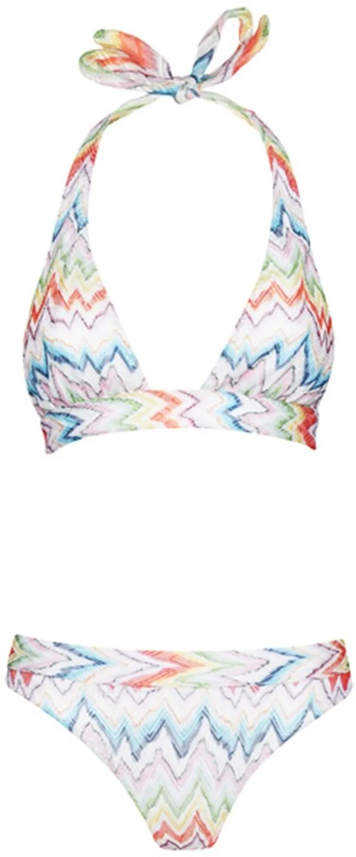 Zigzag Print Two-Piece Swimsuit