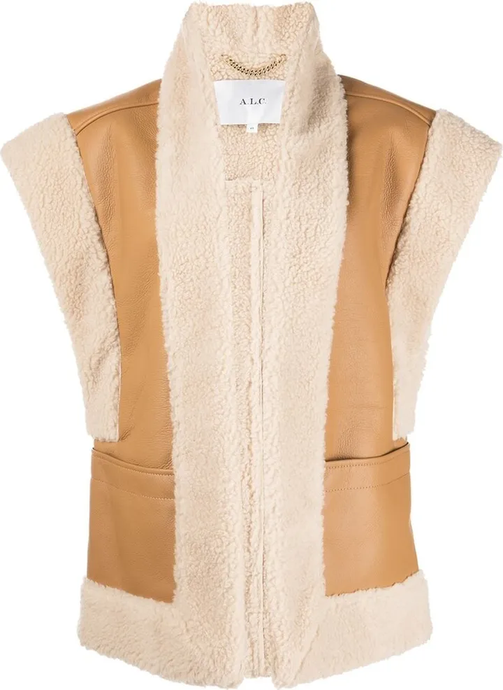 Sutton faux-shearling gilet