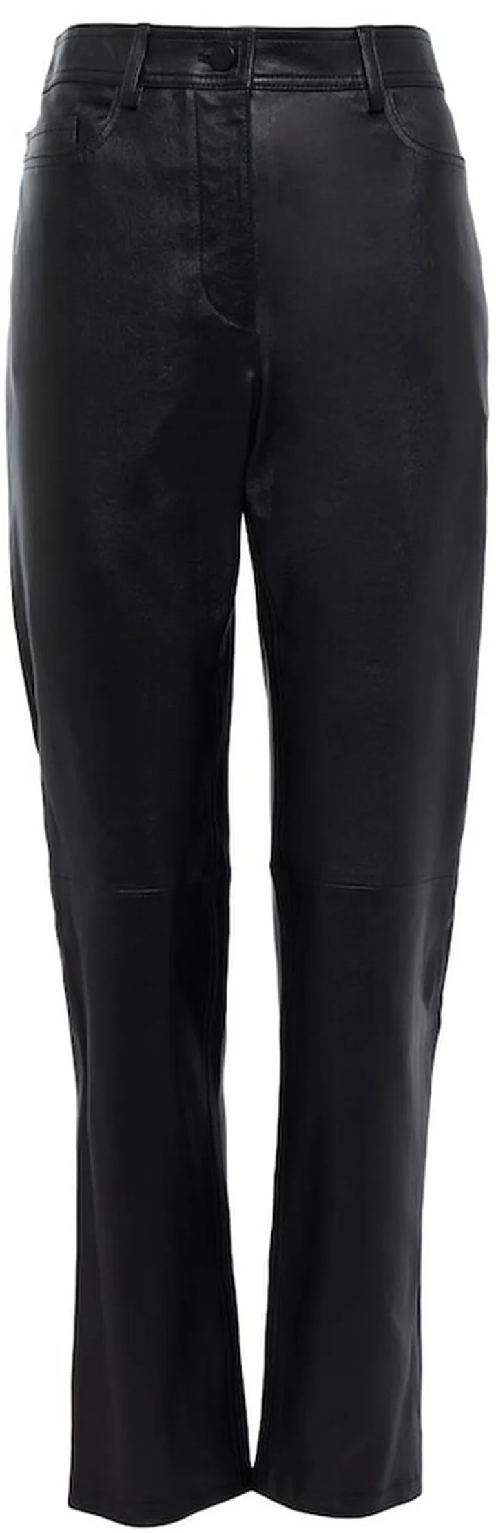 Teddy high-rise leather pants