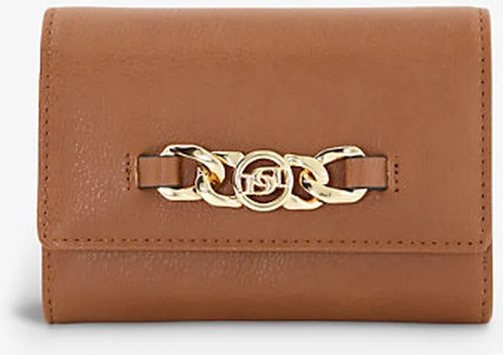 Womens Tan-synthetic Recycled Kayci Faux-leather Purse