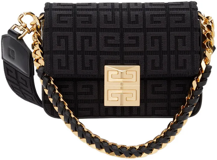 Givenchy Black Small 4G Shoulder Bag