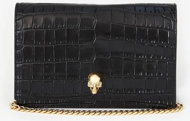 Women's Small Skull Bag In Black