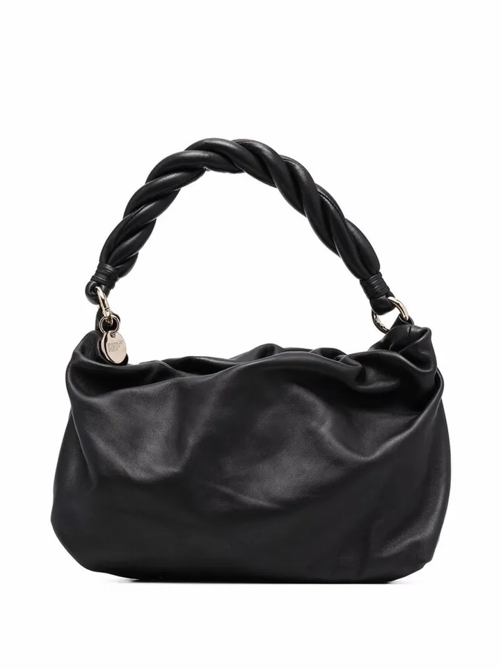 Twisted Handle Shoulder Bag