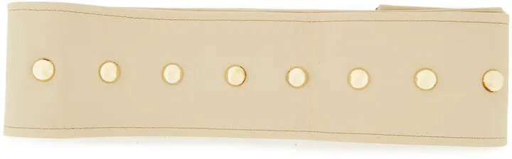 Studded leather belt