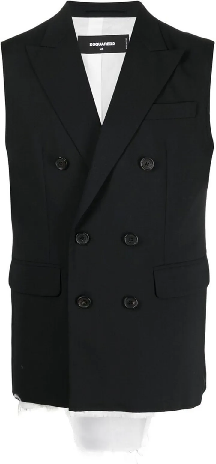 Double-Breasted Layered Waistcoat