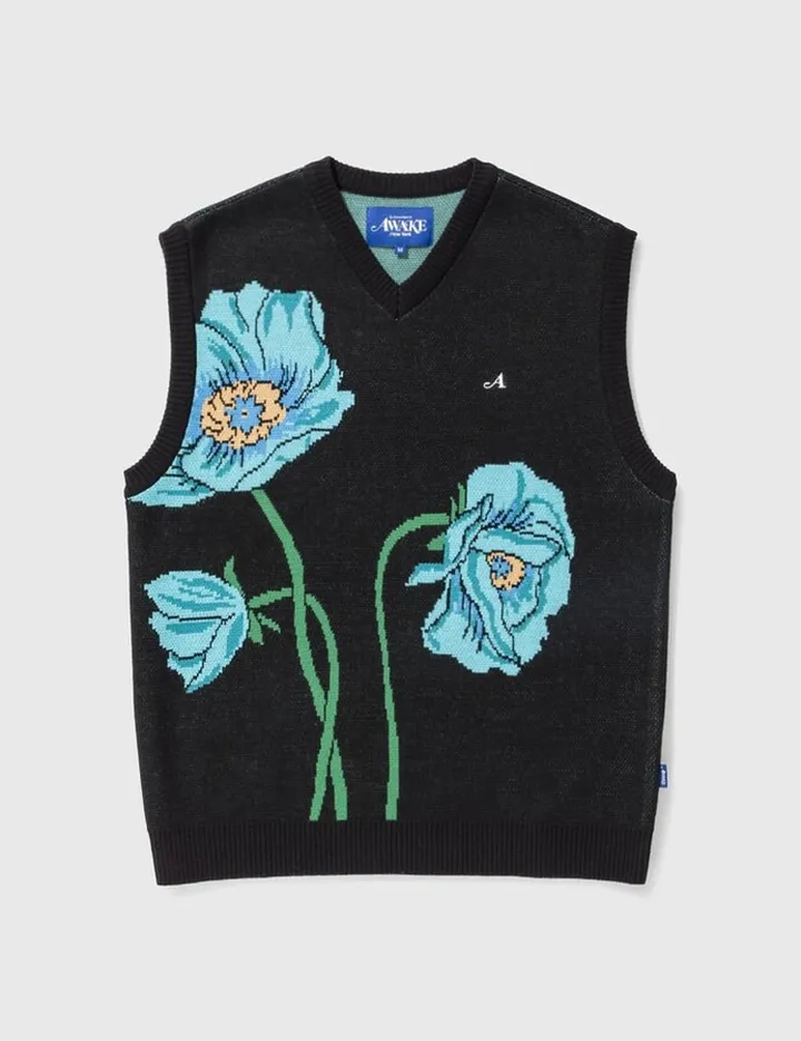Floral Sweater Vest