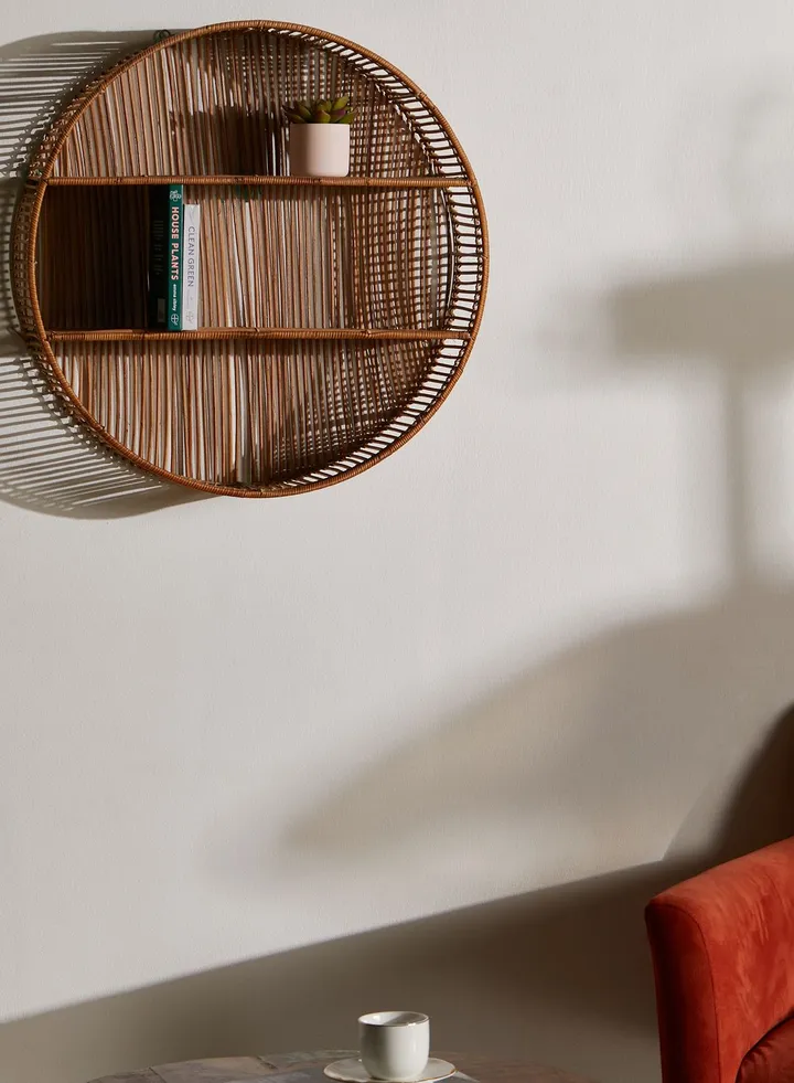 Batu Natural Rattan Wall Shelf