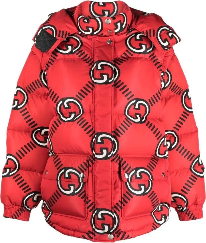 Interlocking G padded coat
