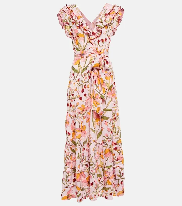 Della floral maxi dress
