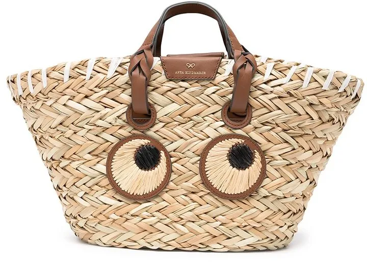 Eyes seagrass straw bag