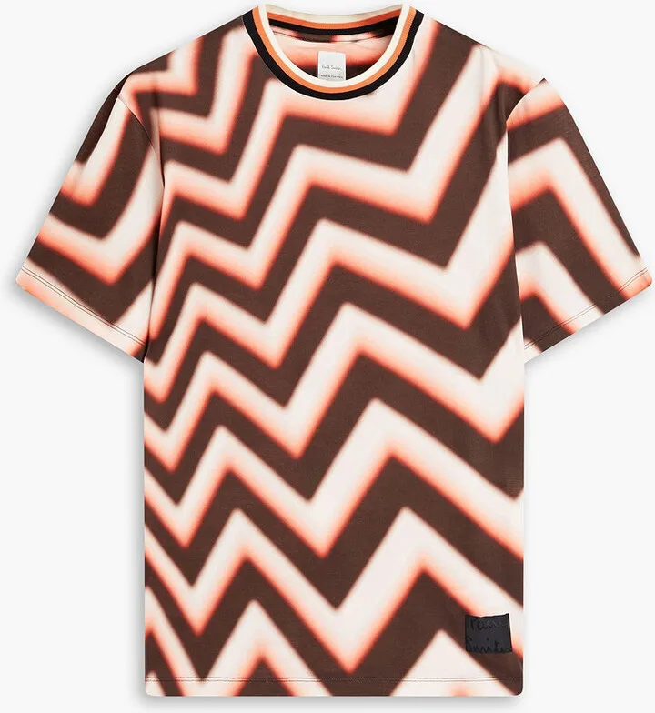 Printed cotton-jersey T-shirt