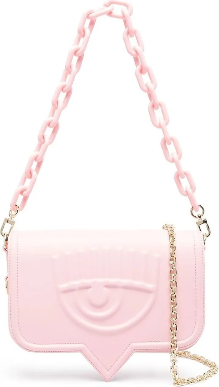 Eyelike-motif shoulder bag