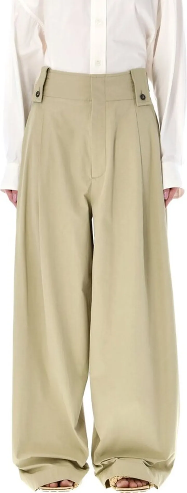Bottega Veneta High Waist Tapered Fit Trousers