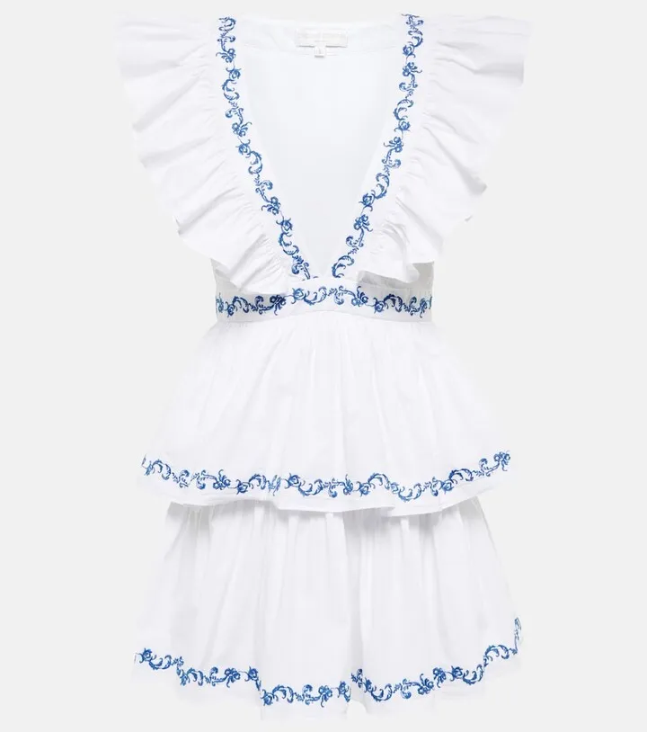 Miranda embroidered minidress