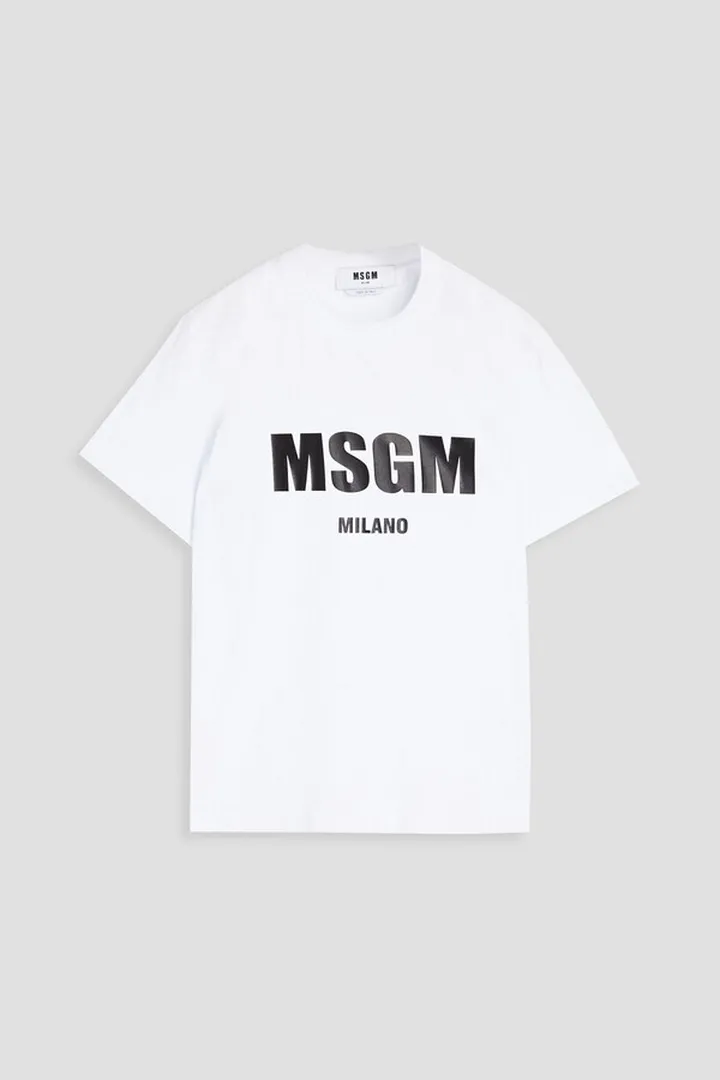 Printed cotton-jersey T-shirt