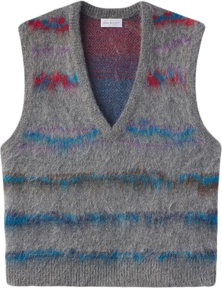Stripe-Print Knit Vest
