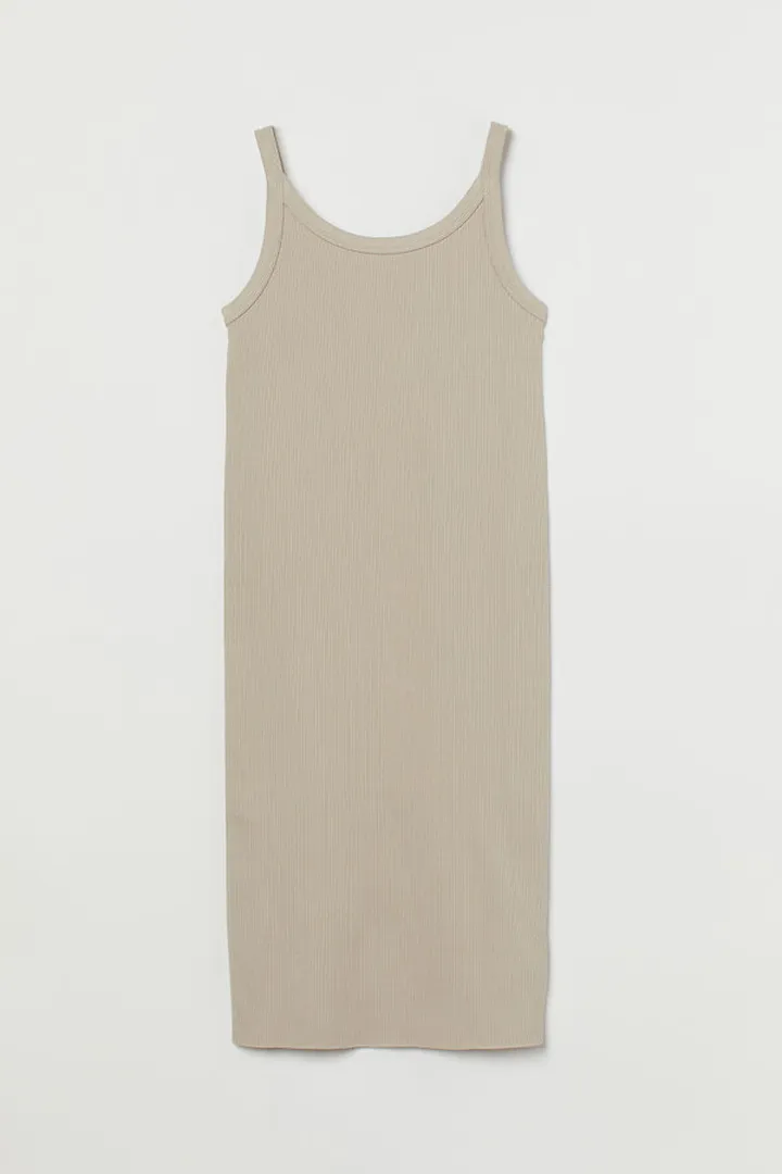 Ribbed Jersey Dress