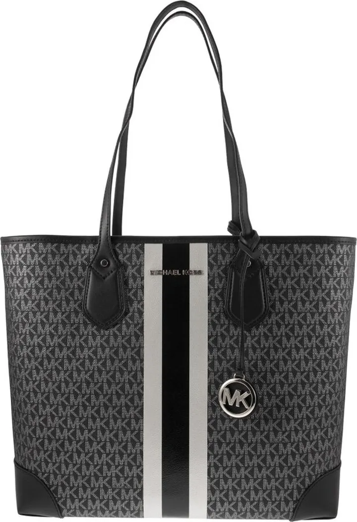 Michael Kors Eve Monogram Logo Plaque Tote Bag