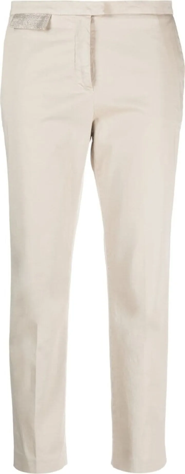 Cropped Slim-Fit Trousers