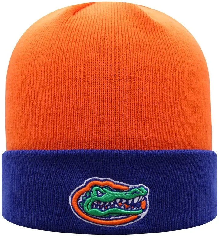Men's Orange and Royal Florida Gators Core 2-Tone Cuffed Knit Hat