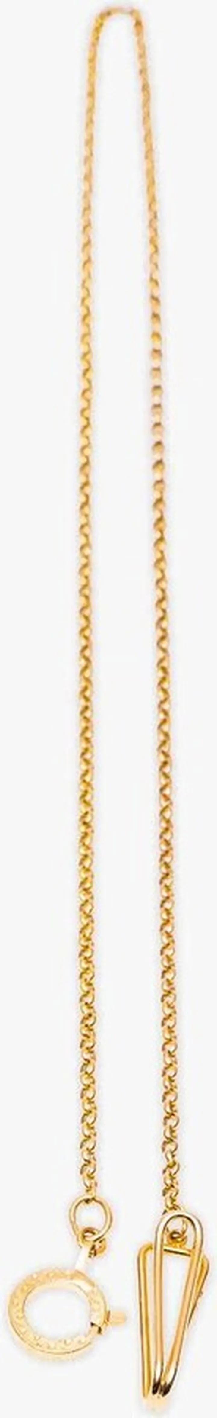 Yellow gold chain key holder
