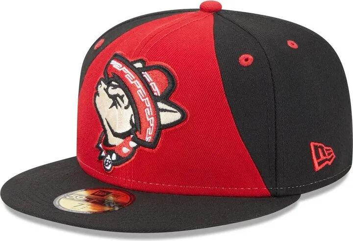 Men's New Era Red El Paso Chihuahuas Authentic Collection Alternate Logo 59FIFTY Fitted Hat