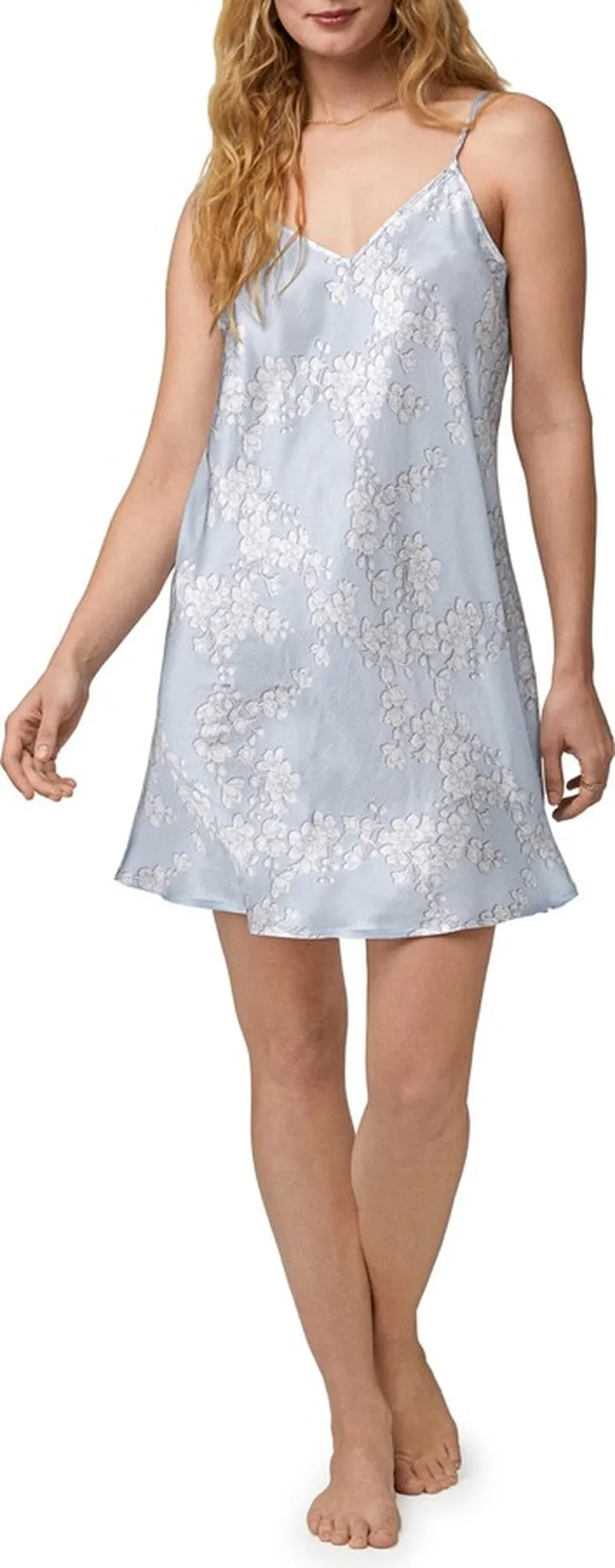 Floral Silk Chemise