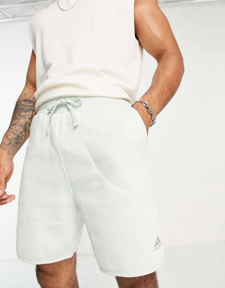 adidas Sportstyle Lounge shorts in sage green