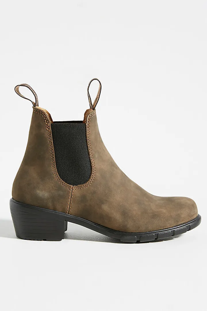 Blundstone Heeled Chelsea Boots Brown