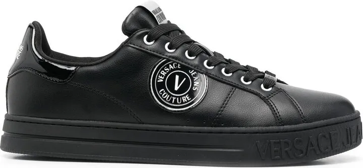 V-Emblem Court 88 leather sneakers
