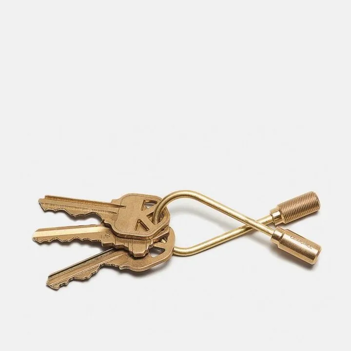 Craighill Closed Helix Keyring - Brass