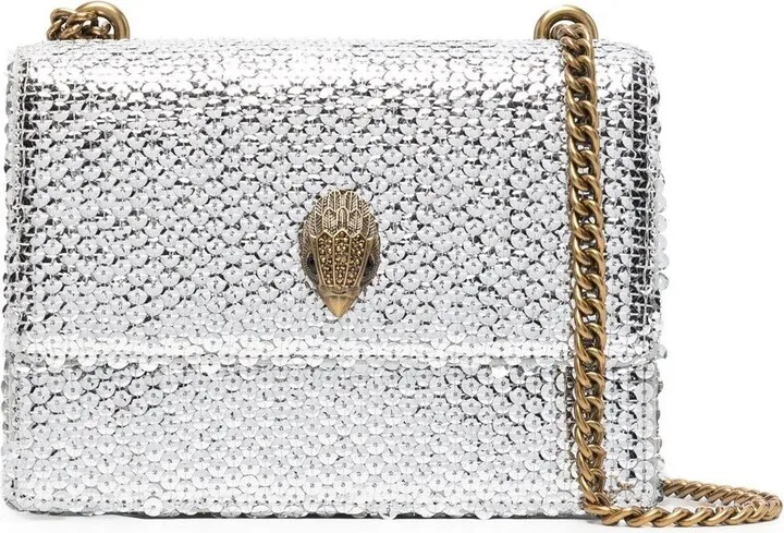 Sequin-Embellished Shoulder Bag