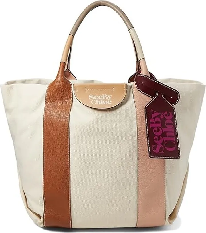 See by Chloe Laetizia Tote (Caramello) Tote Handbags