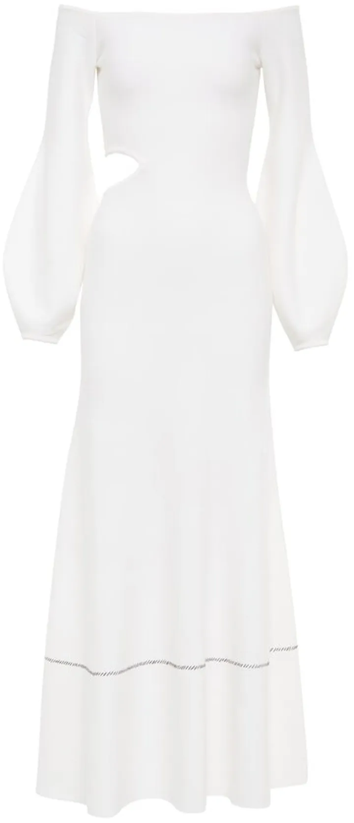 Oskar off-shoulder midi dress