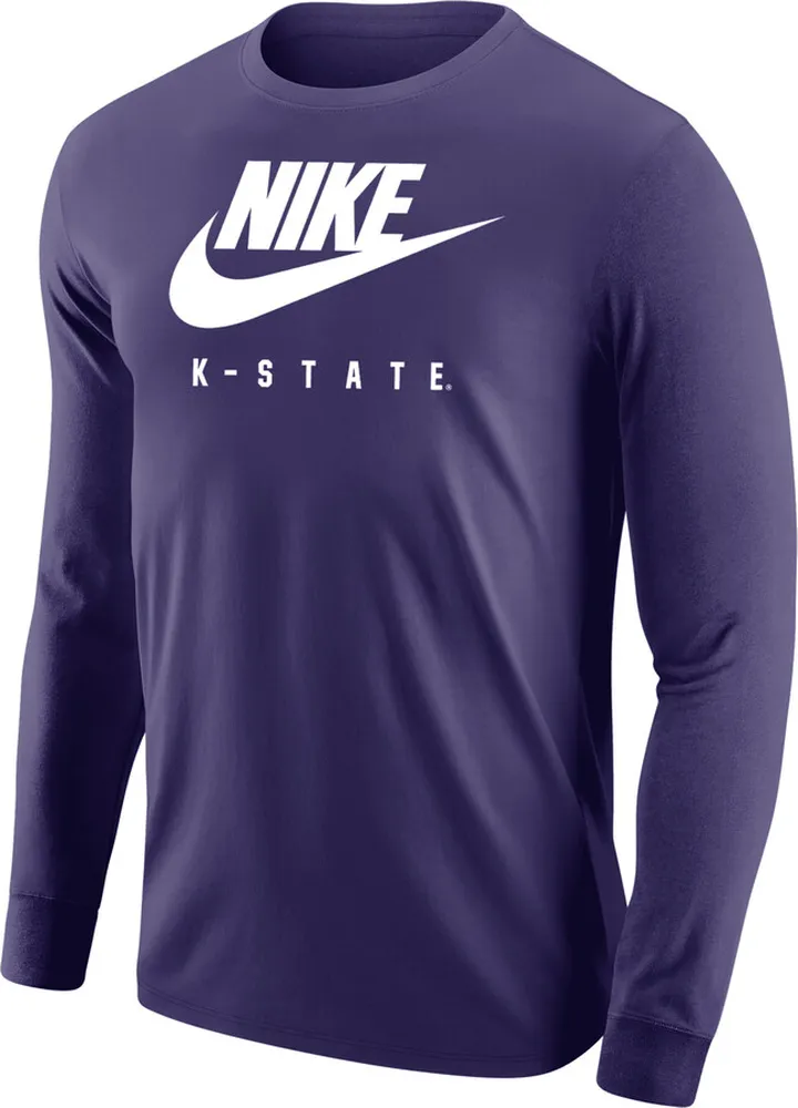 Kansas State Futura Nike Men's College Long-Sleeve T-Shirt in Purple