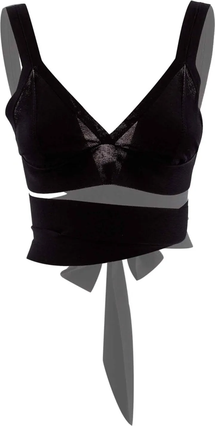 Roux Top Crossed On The Back And With V-neck.