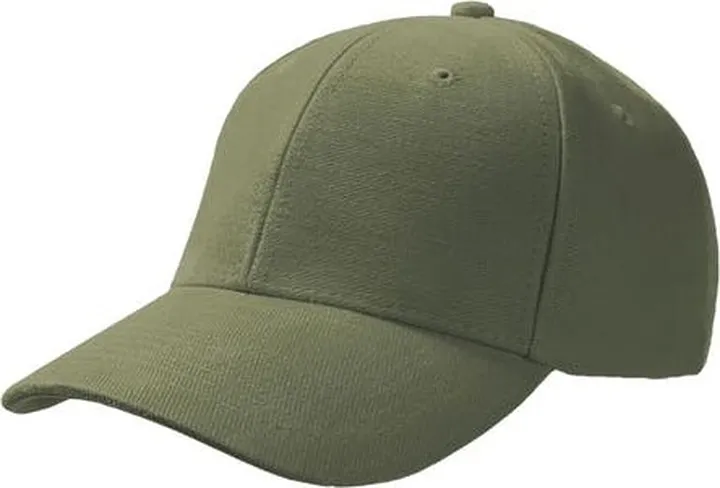Atlantis Pilot Premium Brush Cotton 6 Panel Cap - Olive