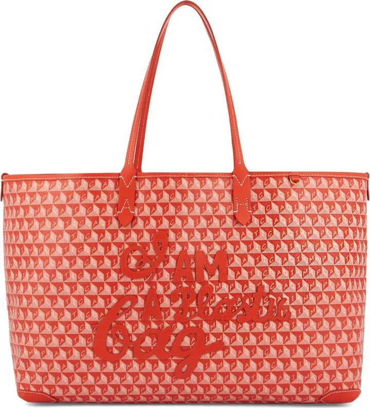 Motif I Am A Plastic Tote Bag