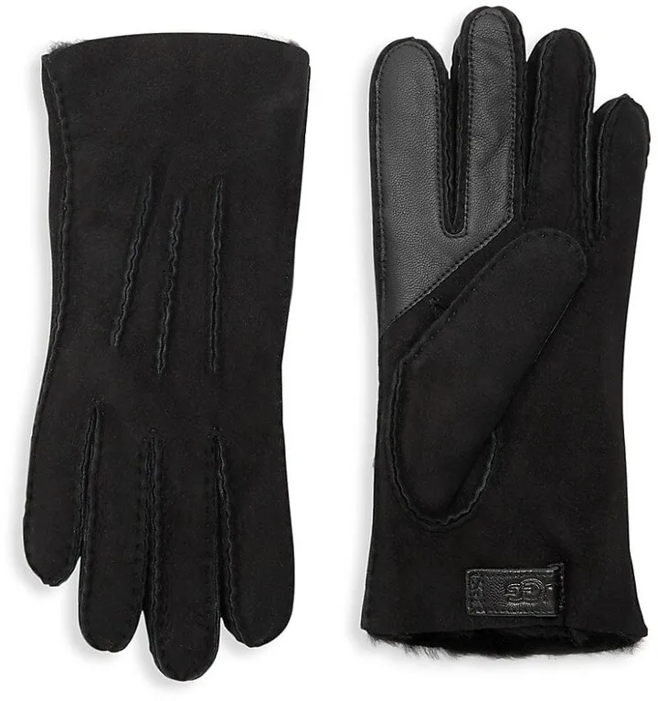 Contrast Sheepskin Touch Tech Gloves