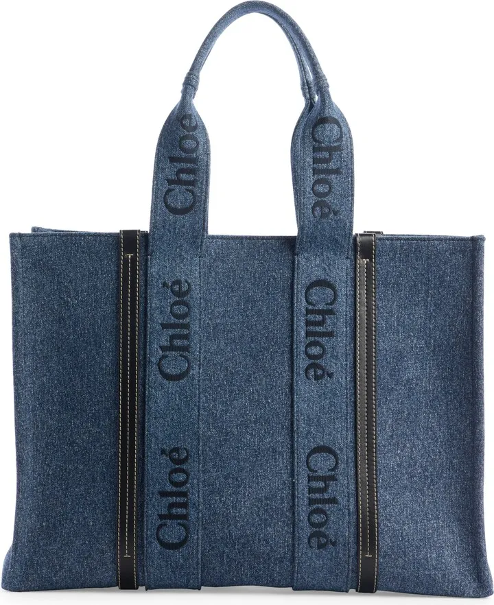 Medium Woody Denim Tote