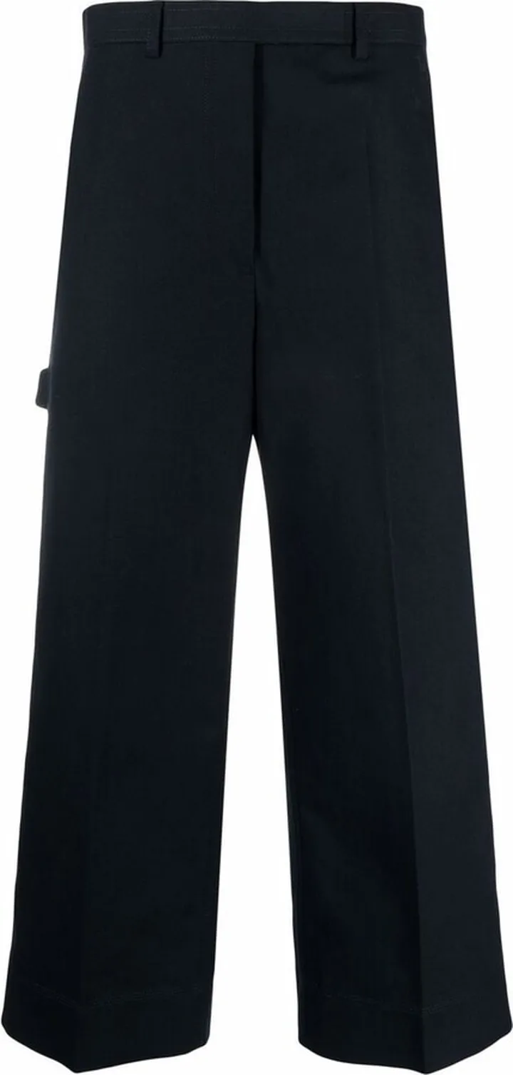 Cropped Straight-Leg Trousers
