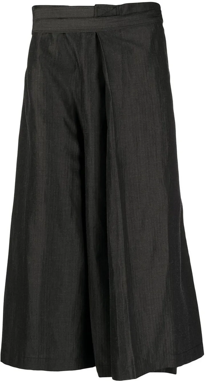 Cropped Wide-Leg Trousers