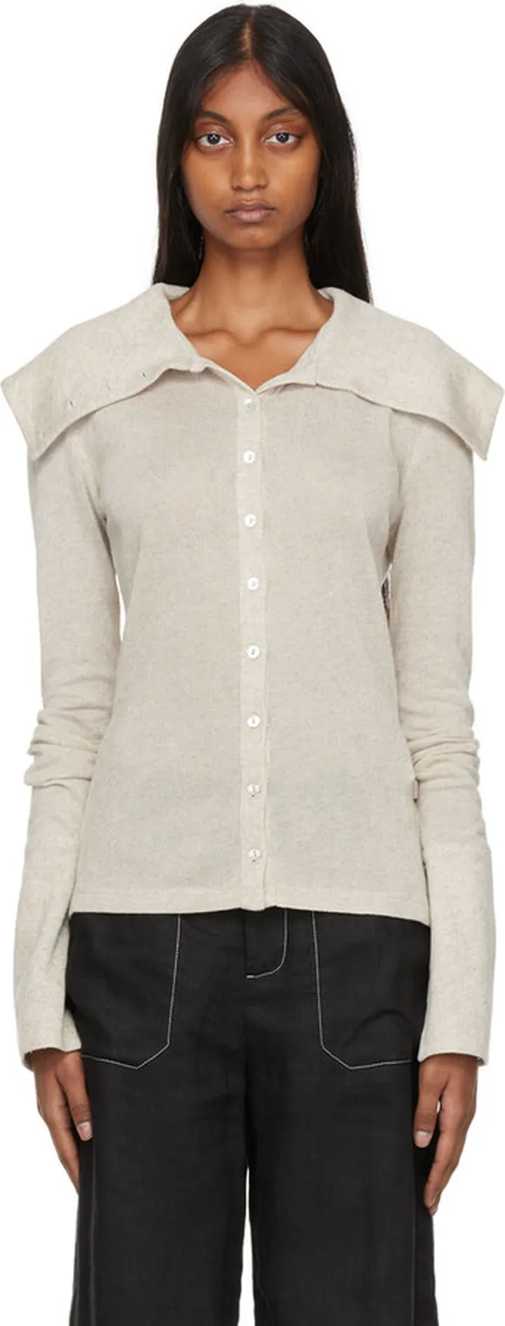 by Malene Birger Beige Lorene Cardigan