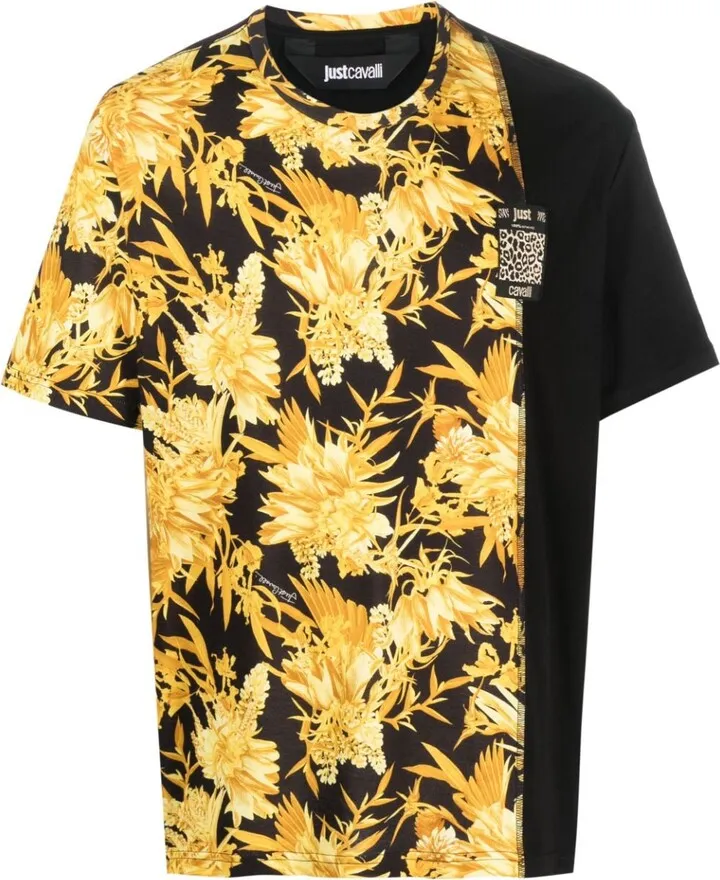 floral-print T-shirt